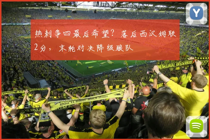 热刺争四最后希望？落后西汉姆联2分，末轮对决降级狼队